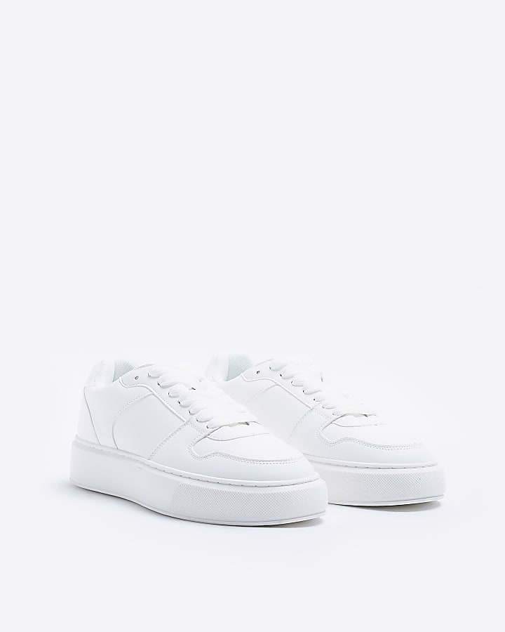 White chunky trainers