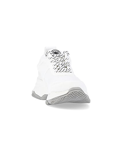 360 degree animation of product White chunky trainers frame-20