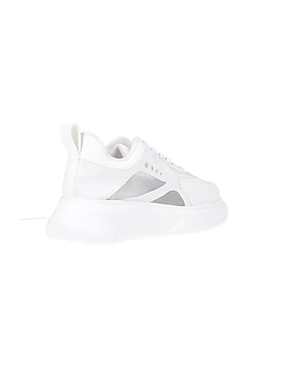 360 degree animation of product White chunky trainers frame-12