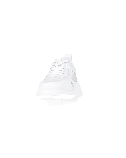 360 degree animation of product White chunky trainers frame-22