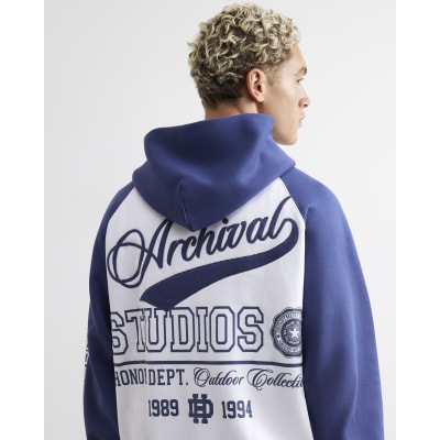 White Cotton Archival Embroidered Hoodie