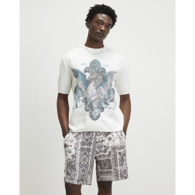 White Cotton Blend Renaissance T-Shirt