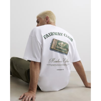 White Cotton Fairway Club T-Shirt