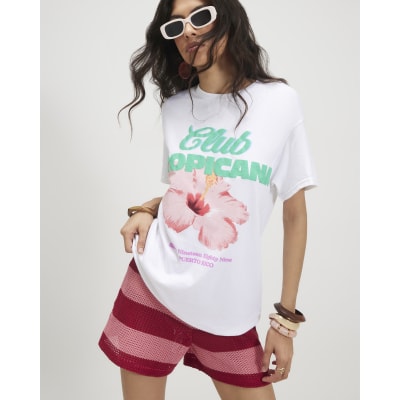 Cotton Tropicana Boyfriend T shirt