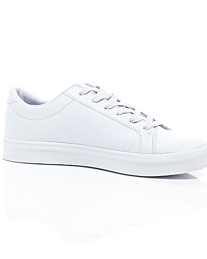360 degree animation of product White croc zip trainers frame-8