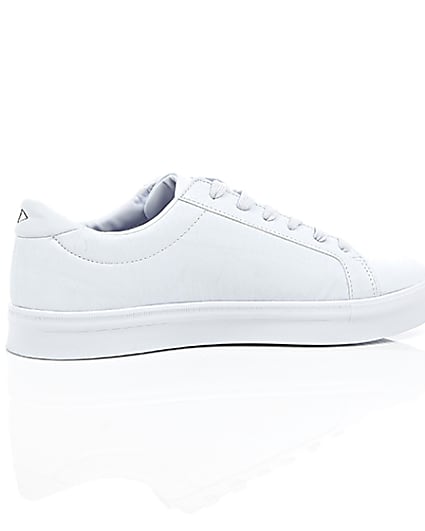360 degree animation of product White croc zip trainers frame-11