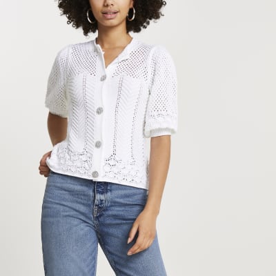 river island crochet top