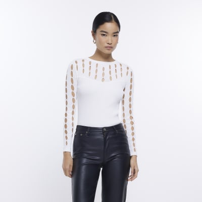 River Island Women's Cut Out Blouse