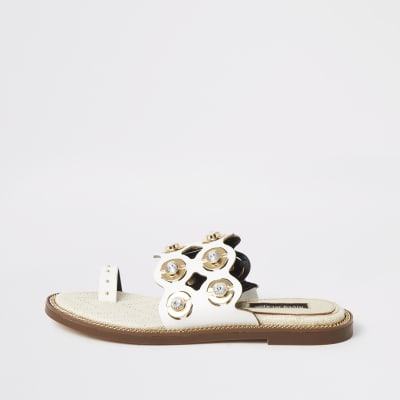 river island embellished sandals