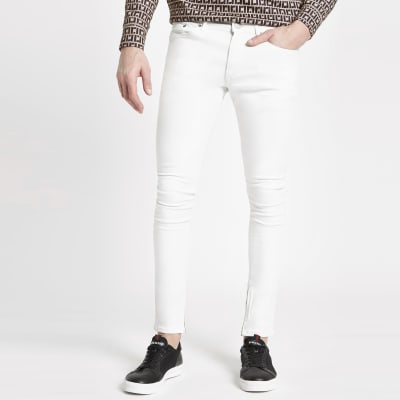 White Danny super skinny jeans