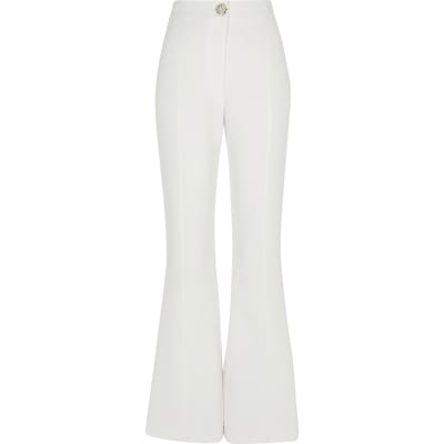 flare leg trousers