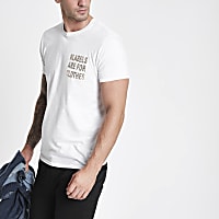 White Ditch the Label T-shirt