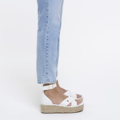 River island cheap white espadrilles