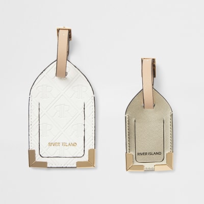 embossed luggage tag