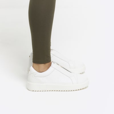 River island slip on trainers online