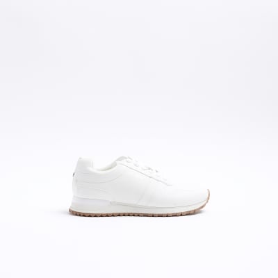 River island white store shoes