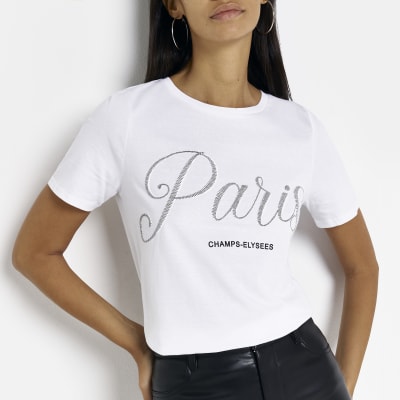 Sfera T-shirt discount 95% White S WOMEN FASHION Shirts & T-shirts Crochet 