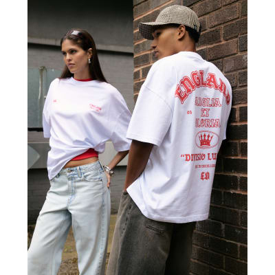 White England Gothic Script T-Shirt