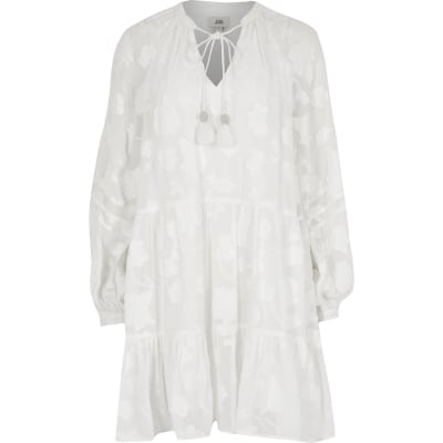 river island white blazer dress