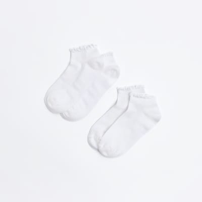 White frill socks multipack | River Island