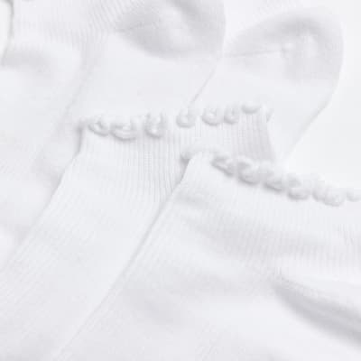 White frill socks multipack River Island