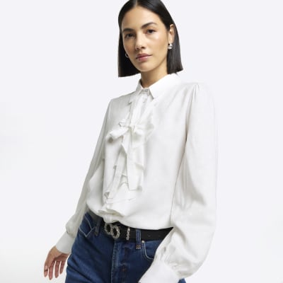 River island store ladies white blouses