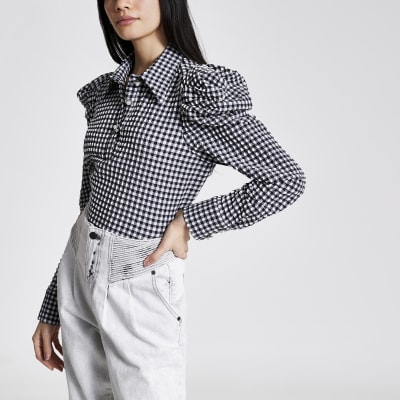 gingham bodysuit