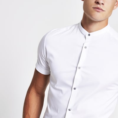 muscle fit shirts river island