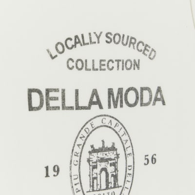 White graphic print vest top River Island