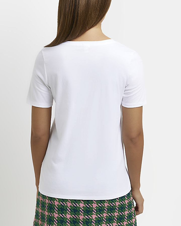White graphic t-shirt