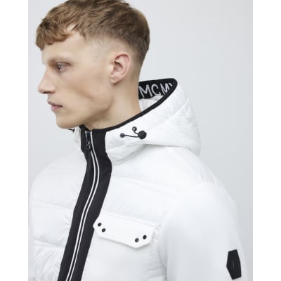 White Hybrid Hooded Jacket