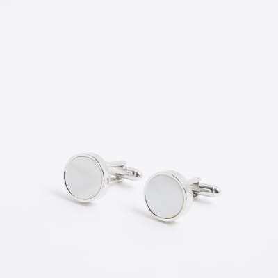 White Inlay Cufflinks