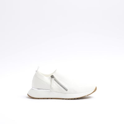 White knitted best sale trainers womens