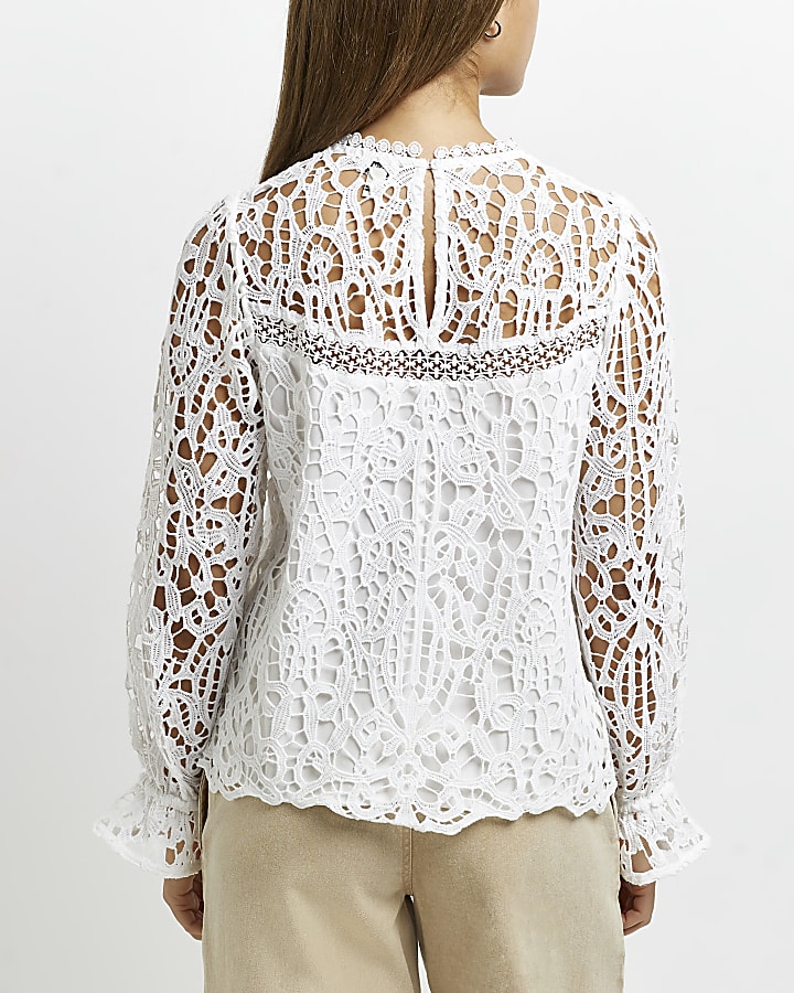 White lace blouse