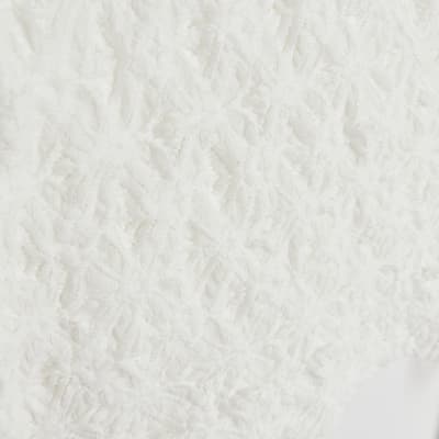 White lace long sleeve wrap top