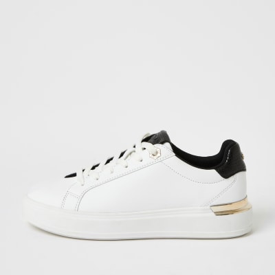 river island ladies white trainers