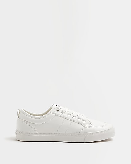 White Lace Up trainers