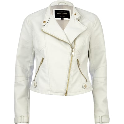 river island white jacket