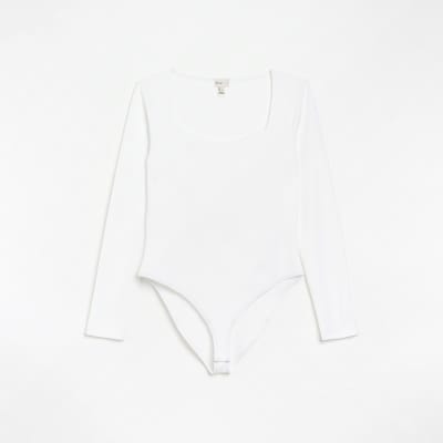 White long sleeve bodysuit River Island