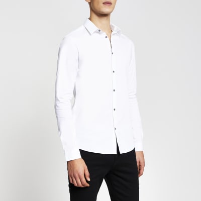 white shirt muscle fit