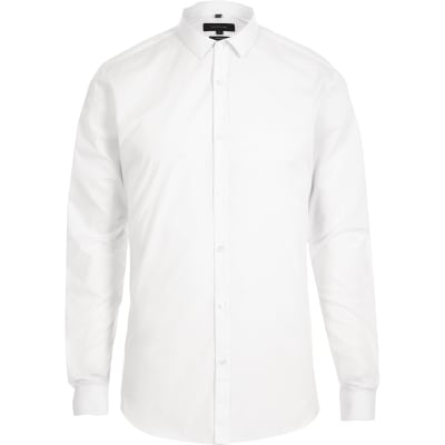slim fit white shirt river island