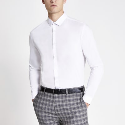 slim fit white tees