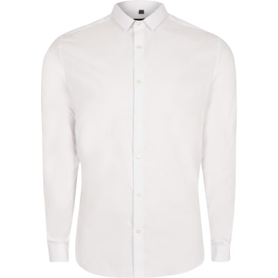slim fit white shirt river island