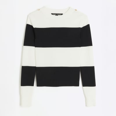 【SATIIIZ】Eden Stripe Knitwear Long Sleeve SATIIIZ】Eden Stripe Knitwear Long Sleeve Long sleeve cotton