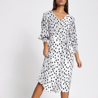 river island white dress sale