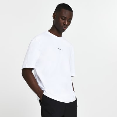 White 'Los Angeles' oversized t-shirt | River Island