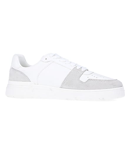 360 degree animation of product White low top trainers frame-16