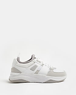 White Luxe Sport Runner trainers