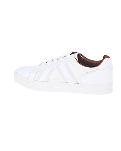 360 degree animation of product White mesh detail trainers frame-4