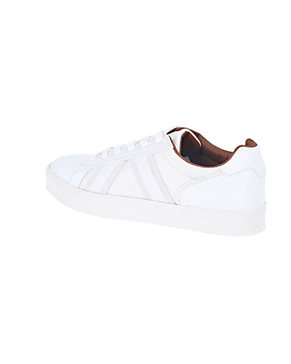 360 degree animation of product White mesh detail trainers frame-5